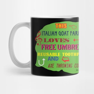 This Italian Goat Farmer Loves Free Umbrellas, Reusable Toothpicks, and Axe Throwing Contests Mug